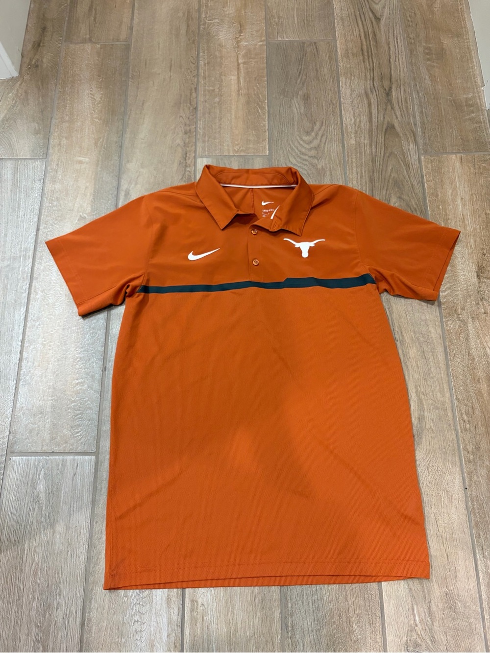 Nike Men’s Texas Longhorns Texas university Orange Polo Shirt medium - Picture 1 of 7